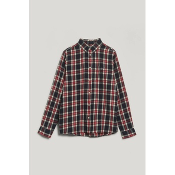 Gant Checked Flannel Bd Shirt Evening Blue