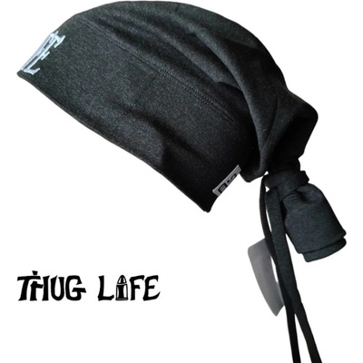 Street Knowledge Бийни шапка с бродерия Thug life tattoo Street KnowledgeSK-0072 - Графит, размер L/XL