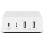 Baseus Захранване за ел. мрежа за лаптопи, смартфони и таблети с 2xUSB и 2xUSB-C изходи с технология за бързо зареждане - Belkin Boost Charge Pro 4-Port GaN Charger 108W (бял) (wch010vfwh)
