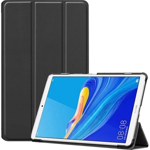 Gigapack Huawei MediaPad M6 8.4 WIFI / MediaPad M6 8.4 LTE GIGAPACK Калъф с функция „FLIP с кожен ефект, стойка за маса, ЧЕРЕН (GP-89848)