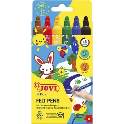 JOVI fixy hrubé MAXI 6 ks
