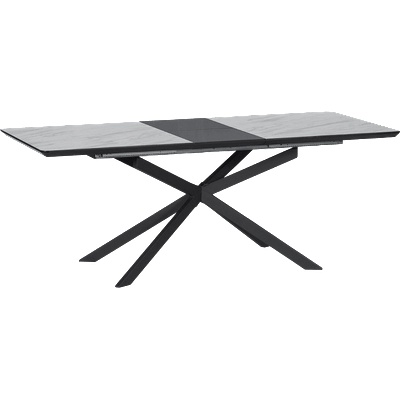 Carmen Разтегателна трапезна маса omaha - бял - тъмносив (3531006)