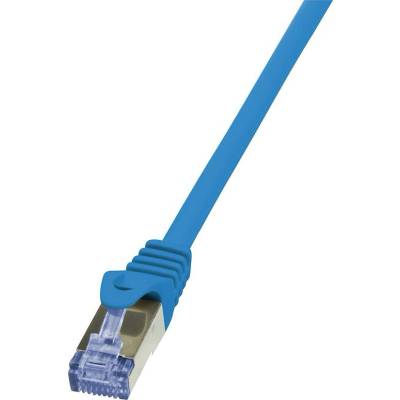 Logilink CQ3086S patch, kat.6A S/FTP PIMF, 7,5m, modrý