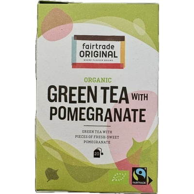 Fairtrade Original Zelený čaj s granátovým jablkem 20 sáčků