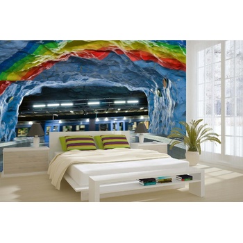 DIMEX ART s. r. o Самозалепваща се флизелинова фототапета станция на метрото 375 x 250 см