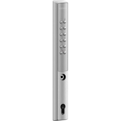 LOCINOX VERA-60-VSZ-1 – kódový zámok pre zadlabávacie zámky, jednostranný, pre profil 60 mm, pre krídlové bránky, strieborný