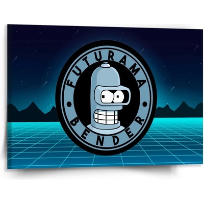 Sablio Obraz Futurama Bender Štvrtá dimenzia - 150x110 cm