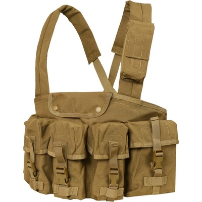 Condor Outdoor taktická Chest Rig 7 vreciek coyote brown