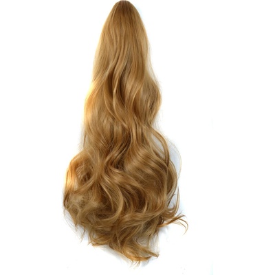 Vlnitý Ponytail se skřipcem medová blond