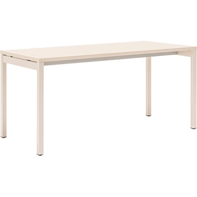 MDD Dřevěný pracovní stůl Ogi Y bílá podnož 140 x 60 cm