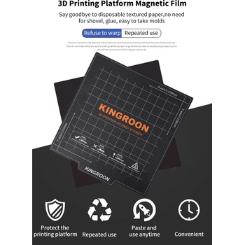 Магнитна подложка за нагреваемо легло 235х235 мм (magnetic-bed-sticker)