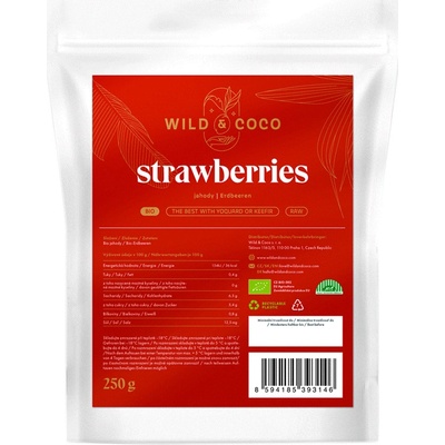 Wild&Coco Jahody mrazené bio 250 g