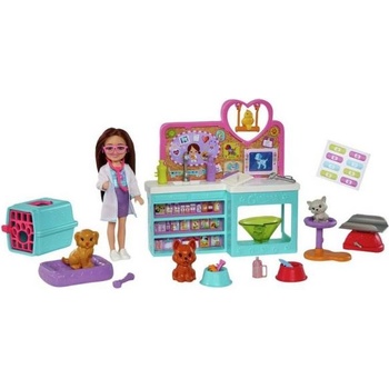 Mattel Barbie Chelsea ветеринарен комплект за игра (HGT12)