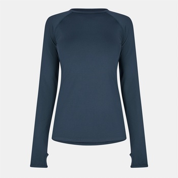 USA Pro Дамска фланелка с дълъг ръкав USA Pro Long Sleeve Top Womens - Navy