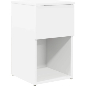 vidaXL Шкаф за легло Бяло 29 х 31, 5 х 49 см Инженерна дървесина (8001097)
