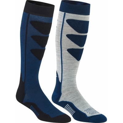Bula 2PK ALPINE SKI SOCK modrá sivá čierna