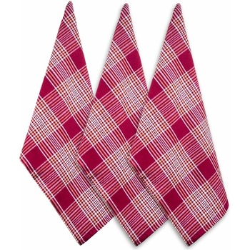 Trade Concept káro 50 x 70 cm 3ks červená