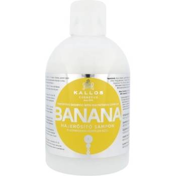 Kallos Banana Shampoo posiľujúci šampón na vlasy multivitamín 1000 ml