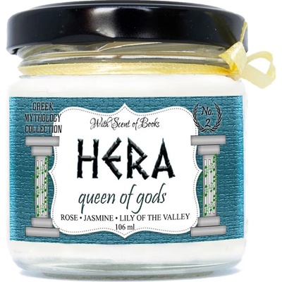 With Scent of Books Ароматна свещ - Хера, 106 ml