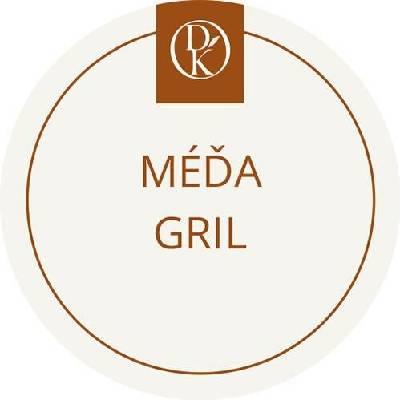 Davídkovo koření Etiketa Méďa gril béžová průměr 4,5 cm 1 ks