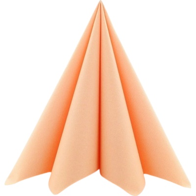 Mank GmbH Airlaid meruňkové ubrousky UNI – Apricot 50 ks 40x40 cm