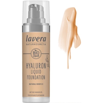 Lavera Lehký tekutý make-up s kyselinou hyaluronovou 01 Natural Ivory 30 ml