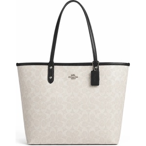 Coach Дамска чанта Coach Reversible City Tote, Бял (TRIM-5695-WHITE)