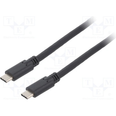 Goobay 67976 USB 3.2, USB C vidlice,z obou stran, 1(M), černý