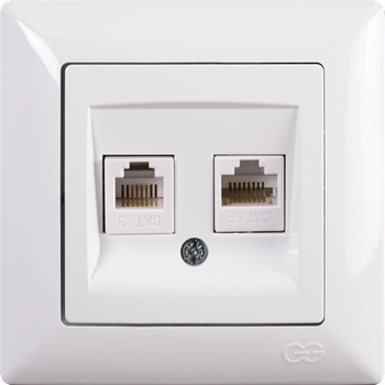Günsan Visage КОНТАКТ rj45+rj11 БЯЛ (m042121)