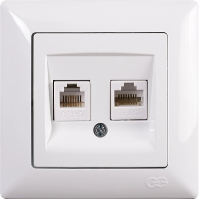 Günsan Visage КОНТАКТ rj45+rj11 БЯЛ (m042121)