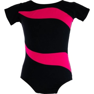 Dres VFstyle gymnastický Waves růžovo-černá