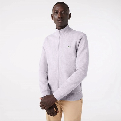 Lacoste Поларена блуза Lacoste Men's Basic Full Zip Fleece Top - Light Grey CCA