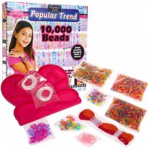 Ramiz Kit for making childrens jewelry 6+ Beads String Stand 10000+ pcs