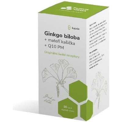 Purus Meda Ginkgo biloba + mateří kašička + Q10 50 kapslí