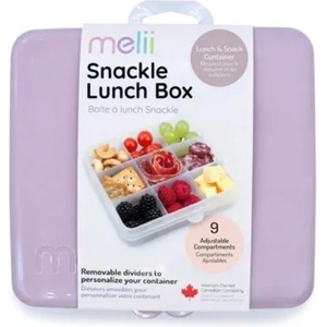 Melii Кутия за закуски Melii - Snackle Box, 9 отделения, лилава (ML24430)