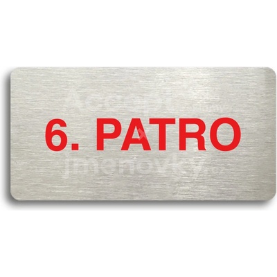 ACCEPT Piktogram 6. PATRO - stříbrná tabulka - barevný tisk bez rámečku