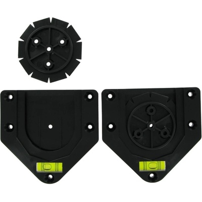 Bull's NL držák na terč, černý plast, s vodováhou