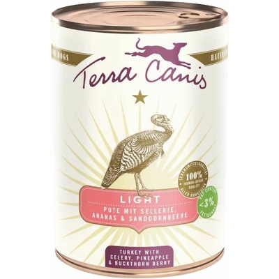 Terra Canis Light Turkey with celery pineapple & buckthorn berry 400 g
