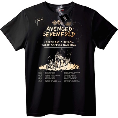 NOONEBRAND Тениска Avenged Sevenfold Латиноамерикако Турне 2025 - 2XL, White