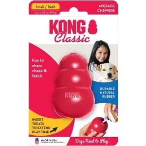 KONG CLASSIC Small - играчка за куче от гума - САЩ - T3E
