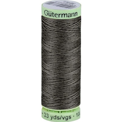 Polyesterové nitě Gütermann Jeans návin 30 m, střední, 701 šedá tmavá