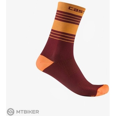 Castelli SIMBOLO 15 ponožky žltábordová