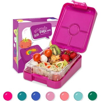 Klarstein Schmatzfatz easy, desiatový box, 4 priehradky, 18 x 15 x 5 cm (FHX001-SF-NL-prsn)