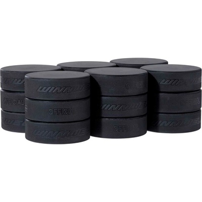 WINNWELL HOKEJOVÝ PUK OFICIÁLNÍ (18KS) BOX Černá