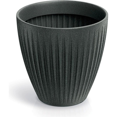 Prosperplast Kvetináč LATIE GRAND MID granitovo čierny, 40 cm