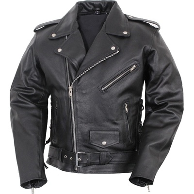 Kožený křivák RSA Chopper černý Velikost: 4XL