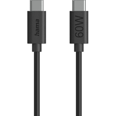 Hama 00086446 Nabíjací USB-C - USB-C 60 W 1,2m černý