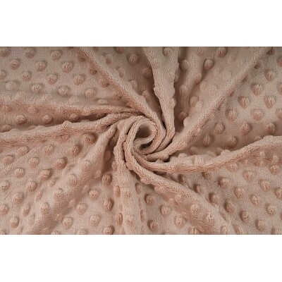 Minky, starorůžová, látka, metráž / 50 cm