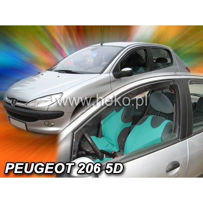 Deflektory Peugeot 206 1998-2012 predné