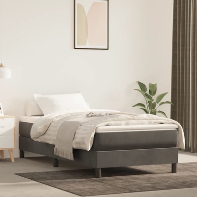 vidaXL 3120745 Rám postel samet / barva Tmavě šedá